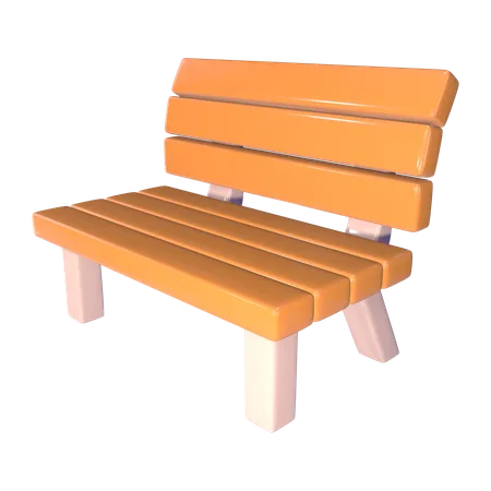 Park Bench  3D Icon