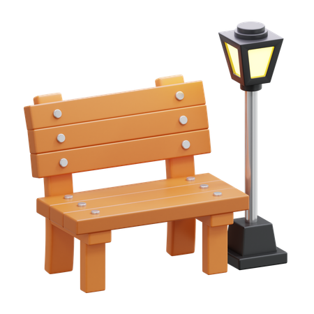 Park Bench  3D Icon