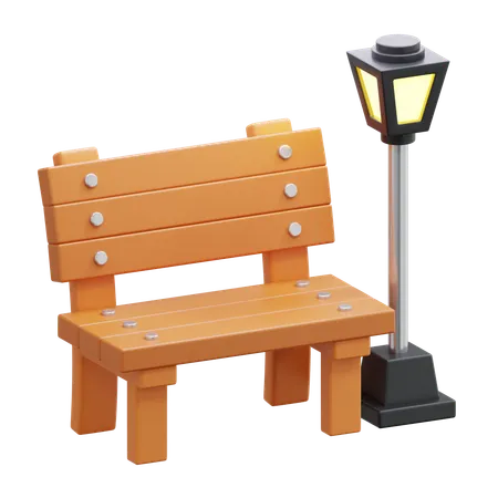 Park Bench  3D Icon