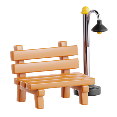 Park Bench  3D Icon