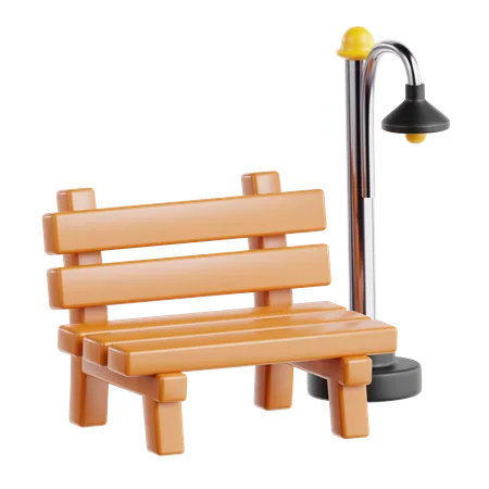 Park Bench  3D Icon