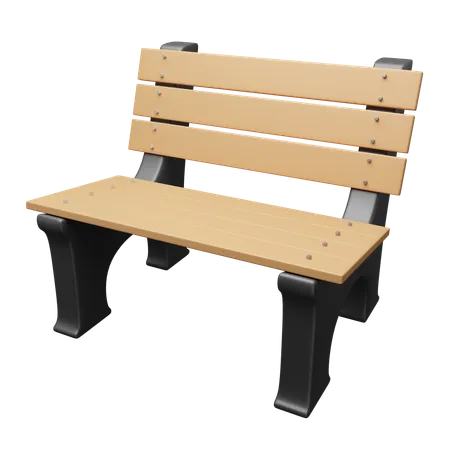 Park Bench  3D Icon