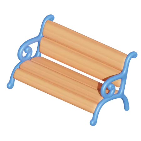 Park Bench  3D Icon