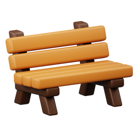 Park Bench  3D Icon