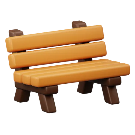 Park Bench  3D Icon