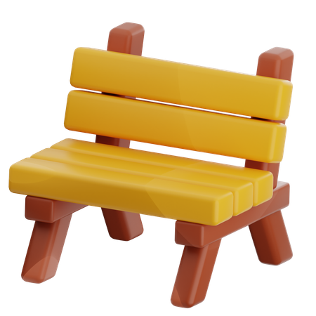 Park Bench  3D Icon