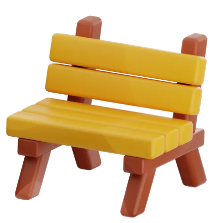 Park Bench  3D Icon