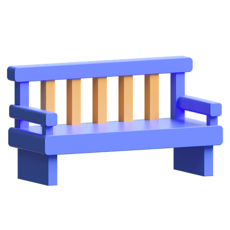 Park Bench 3D Illustration