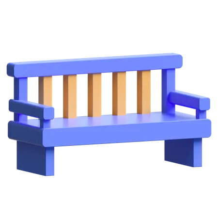 Park Bench  3D Illustration