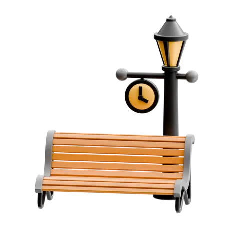 PARK CHAIR  3D Icon