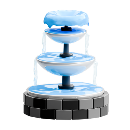 Park fountain  3D Icon