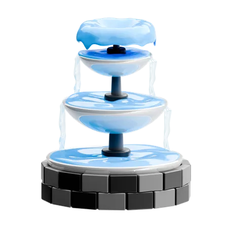 Park fountain  3D Icon