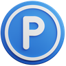 park signage emoji 3d