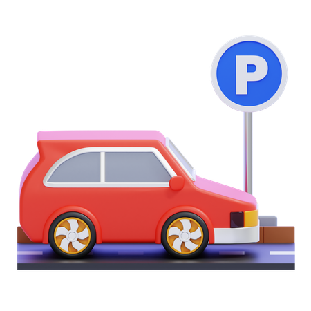 Parking  3D Icon