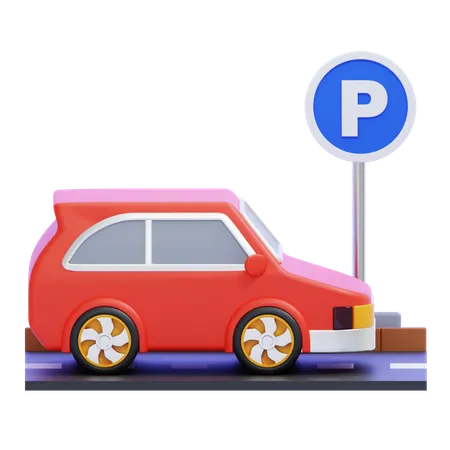 Parking  3D Icon