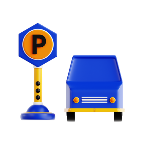 Parking  3D Icon