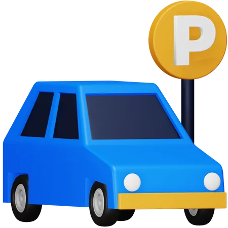 Parking  3D Icon