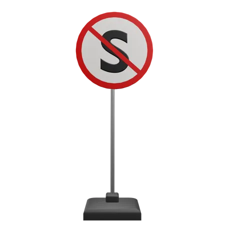 Parking And Stoping Prohibited  3D Icon