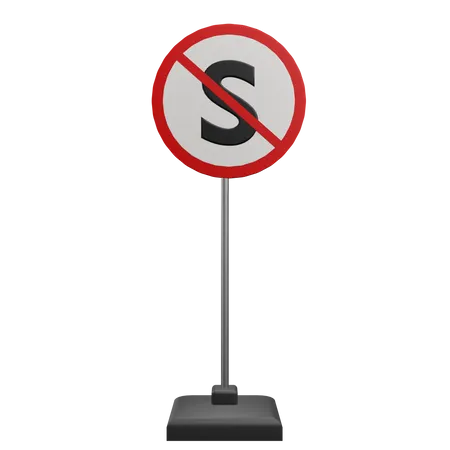 Parking And Stoping Prohibited 3D Icon