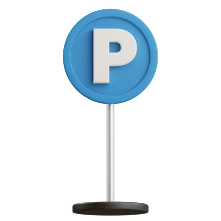 3 D Parking Area Illustration With Transparent Background 3D Icon
