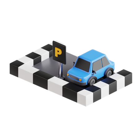 駐車場  3D Icon