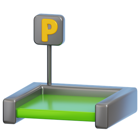 Parking Area  3D Icon