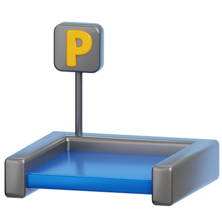 Parking Area  3D Icon