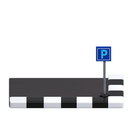Parking Area  3D Icon