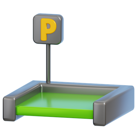Parking Area  3D Icon