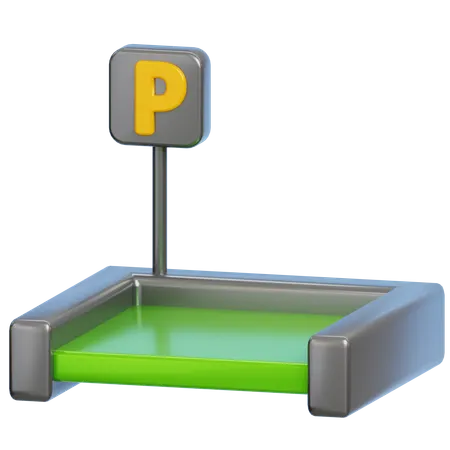 Parking Area  3D Icon