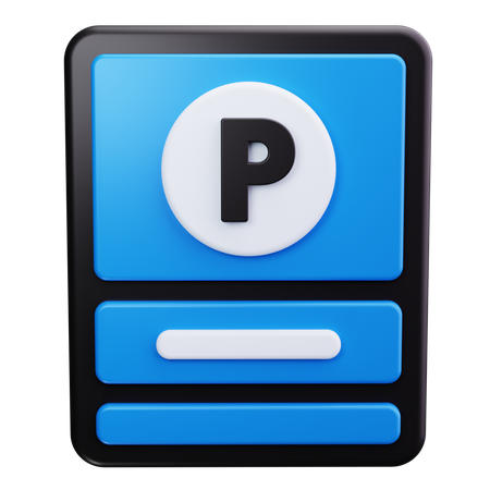 Parking Area  3D Icon