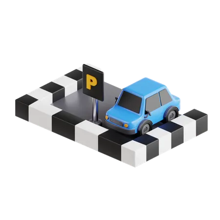 Parking Area  3D Icon