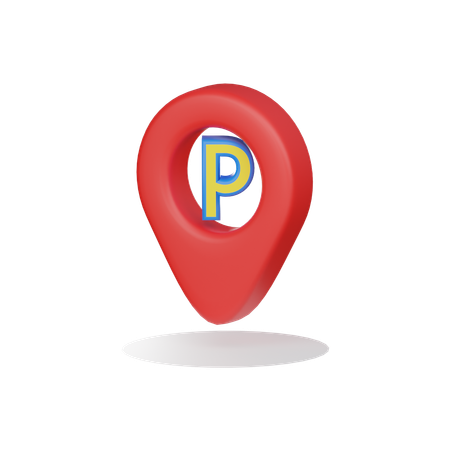 Parking Area Location  3D Icon