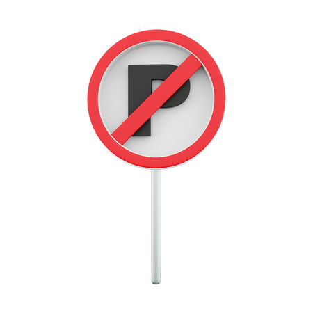 Parking Ban  3D Icon