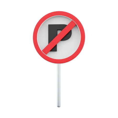 Parking Ban  3D Icon