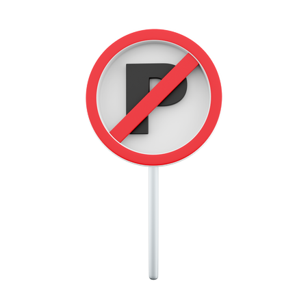 Parking Ban 3D Icon