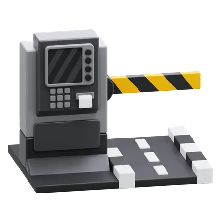 Parking Barrier  3D Icon