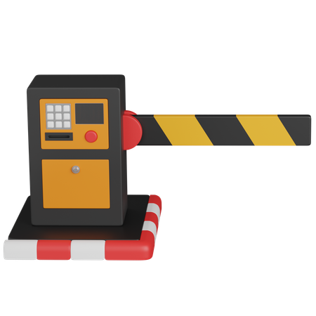 Parking Barrier  3D Icon