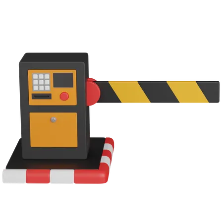 Parking Barrier  3D Icon