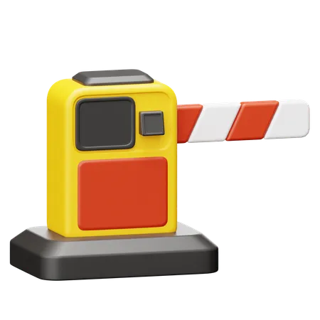 Parking Barrier  3D Icon