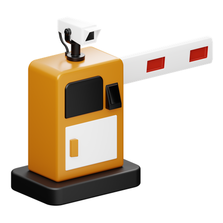 Parking Barrier  3D Icon