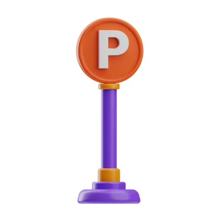 Parking Board  3D Icon