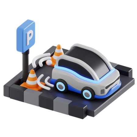 Parking Censor  3D Icon