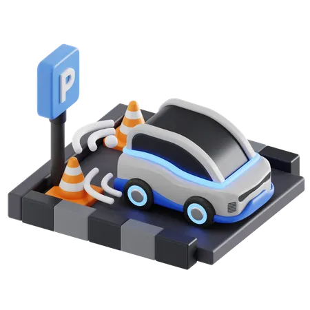 Parking Censor  3D Icon