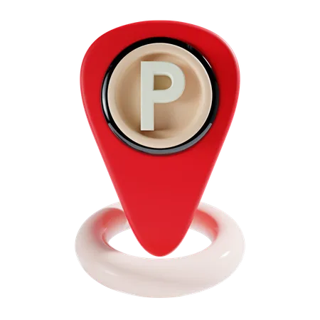 Parking Location 3 D Icon 3D Icon
