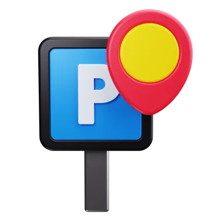 Parking Location  3D Icon