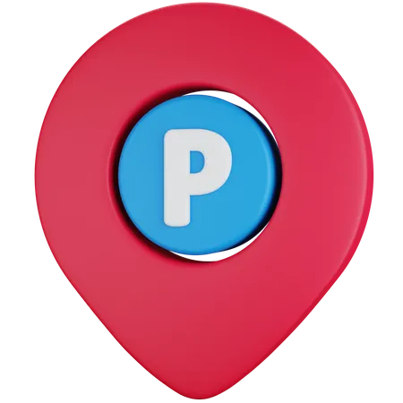 3 D Icon Illustration Pin Pointer Location Parking 3D Icon