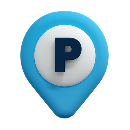 Parking Location Pin  3D Icon