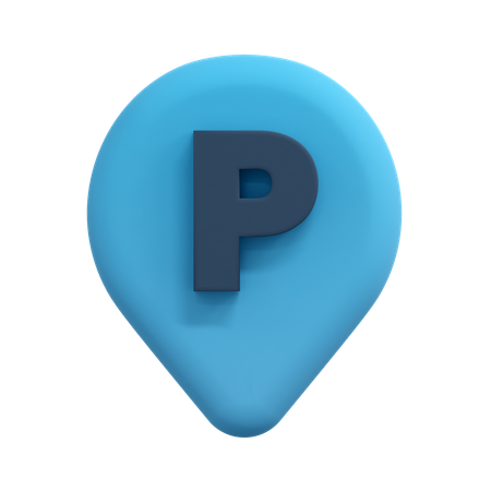 Parking Location Pin  3D Icon