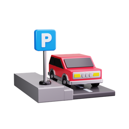 駐車場  3D Icon